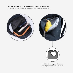 Rucsac Harry Potter Hogwarts Navy, 30x13x44 cm - Img 3
