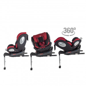 Scaun auto rotativ 0-36 kg Coccolle Vigo Poppy Red - Img 2