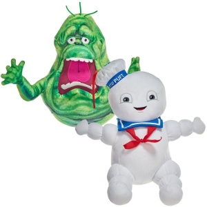 Set 2 jucarii din plus Slimer 25 cm si Stay-Puft Marshmallow Man 30 cm, Ghostbusters - Img 2