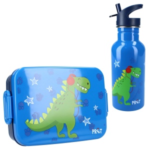 Set cutie alimente 16x13x5 cm si bidon inox 500 ml PrÃªt blue - Img 2