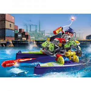Set de joaca Playmobil - Vehicul Swat Pentru Teren Si Apa - Img 3