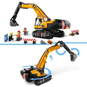Set LEGO City - Excavator galben de constructii (60420) - Img 7