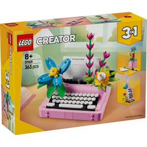 Set LEGO Creator - Masina de scris cu flori (31169) - Img 1