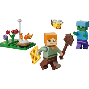 Set LEGO Minecraft - Conflict la focul de tabără al lui Alex (30732) - Img 2
