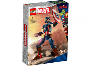 Set LEGO Super Heroes - Figurina de constructie Captain America (76258) - Img 2