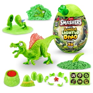 Smashers - Mega Ou surpriza cu peste 26 accesorii, Dino Jurassic Light-Up - Img 4