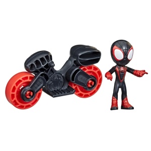 Spiderman Set Motocicleta Si Figurina Miles Morales Spider Man 6Cm - Img 3