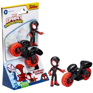Spiderman Set Motocicleta Si Figurina Miles Morales Spider Man 6Cm - Img 5