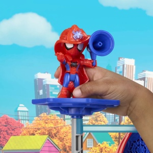 Spidey Si Prietenii Lui Uimitori Marvel Rescue Webs Set De Joaca Webquarters Cu Lumini Si Sunete - Img 7