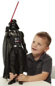 Star Wars Big Figs Figurina Cu 7 Puncte De Articulatie Si Sabie Lightsaber Cu Lumini Si Sunete Darth Vader - Img 4