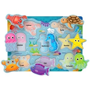 THE LEARNING JOURNEY - PUZZLE SA INVATAM ANIMALELE MARINE - Img 2