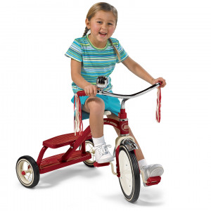 Tricicleta Radio Flyer Classic Red Dual Deck, 2-5 ani - Img 3