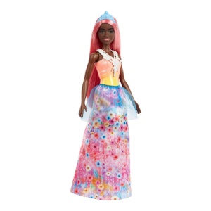 Barbie Dreamtopia Papusa Printesa Cu Par Corai - Img 3