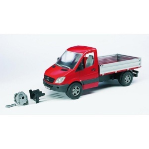 Bruder - Accesorii - Cutie Tip Palet, Troliu Si Furci Pentru Incarcator - Img 4