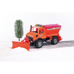 Bruder - Utilaj Zapada Mercedes Benz Unimog Cu Plug - Img 2