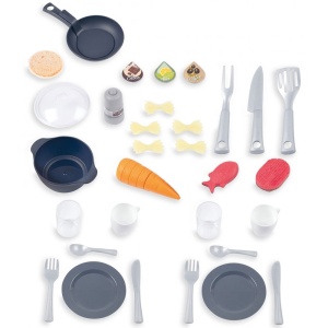 Bucatarie Smoby Tefal Evolutive albastru cu accesorii - Img 3