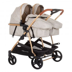 Carucior gemeni Chipolino Duo Smart 2 in 1 sand - Img 1