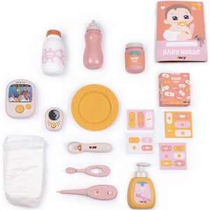 Centru de ingrijire pentru papusi Smoby Baby Nurse Cocoon Nursery 3 in 1 cu 16 accesorii - Img 3
