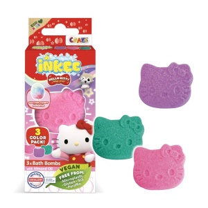 Craze - Bombe de baie Inkee 3 buc asortate in forma de Hello Kitty