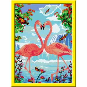 Creart - Pictura Doi Flamingo - Img 2