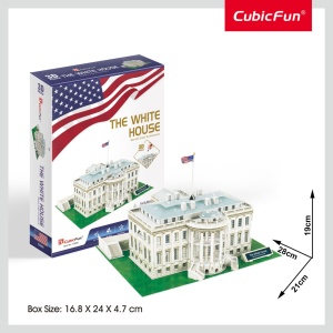 Cubic Fun - Puzzle 3D Casa Alba (Nivel Mediu 64 Piese) - Img 2