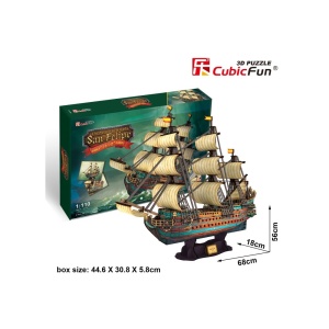 Cubic Fun - Puzzle 3D Nava San Felipe 248 Piese - Img 3