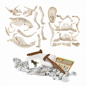 Descopera Dinozaurul T-Rex & Triceraptor Fluo Stiinta Si Joaca - Img 2
