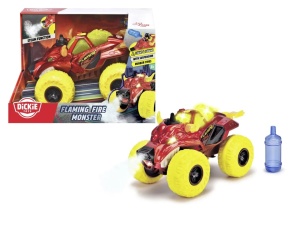 Dickie Masina De Teren Flaming Fire Monster Cu Lumini Sunete Suspensii Si Functie Abur 25Cm - Img 7