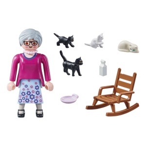 FIGURINA BUNICUTA CU PISICI - Img 3