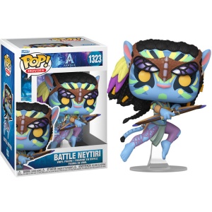 Figurina Funko POP! Movies: Avatar The Way of Water, Neytiri in pozitie de lupta, 9 cm - Img 3