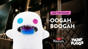 Fuggler - Jucarie de plus, 23 cm - Ciudateii cu par, Oogah Boogah - Hairy Tongue - Img 2