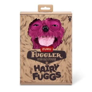 Fuggler - Jucarie de plus, 23 cm - Ciudateii cu par, Sir Belch - Hairy Tongue - Red - Img 4