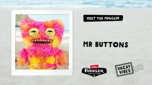 Fuggler - Jucarie de plus, 23 cm - Ciudateii in vacanta, Mr Buttons - multi - Img 5
