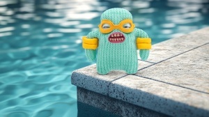 Fuggler - Jucarie de plus, 23 cm - Ciudateii in vacanta, Mr Needles - mint - Img 2