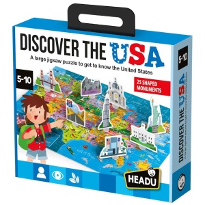 Headu - Puzzle descoperiti Statele Unite ale Americii cu 25 de monumente 3D - Img 1