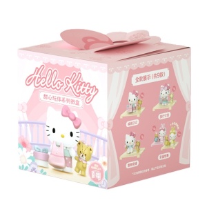 Hello Kitty - Figurina ascunsa in cutie, 6.5 cm, Sweetheart Playmate