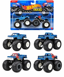 Hot Wheels Monster Truck Set 2 Masini Bigfoot Si Bigfoot Bite Scara 1 La 64 - Img 4