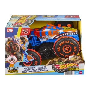 Hot Wheels Monster Truck Sharks Vs Dinos Masina Cu Telecomanda Tiger Shark Climber