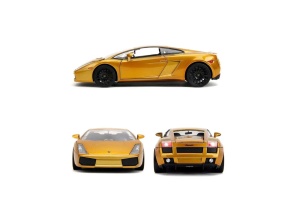 Jada Fast Furious Masinuta Metalica Lamborghini Gallardo Auriu Scara 1 La 24 - Img 4