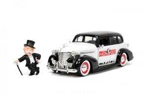 Jada Set Masinuta Metalica Chevrolet Master Deluxe 1939 Scara 1:24 Si Figurina Mr Monopoly - Img 3
