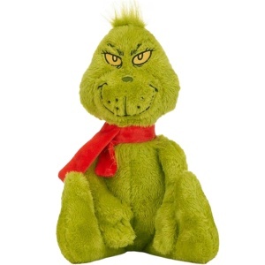 Jucarie din plus Grinch cu fular, 25/36 cm - Img 2