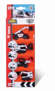 Maisto Set 4 Utilaje Bobcat
