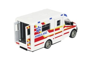 Majorette Ambulanta Metalica Mercedes Benz Sprinter Scara 1 La 43 - Img 2
