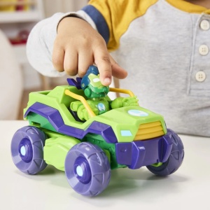 Marvel Iron Man Si Prietenii Sai Uimitori Set Vehicul 2 In 1 Si Figurina Iron Hulk - Img 6