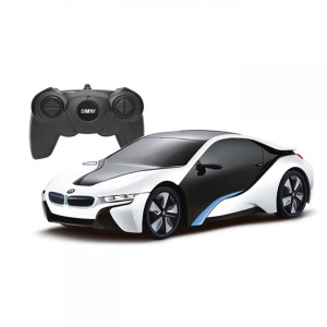 Masina Cu Telecomanda Bmw I8 Alba Scara 1 La 24 - Img 1