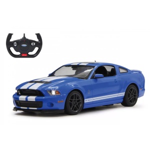 Masina Cu Telecomanda Ford Shelby Gt500 Albastru Cu Scara 1 La 14 - Img 2