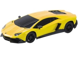 Masina Cu Telecomanda Lamborghini Aventador Galben Cu Scara 1 La 24