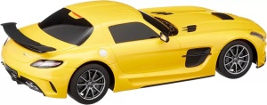 Masina Cu Telecomanda Mercedes-Benz Sls Amg Galbena Cu Scara 1 La 18 - Img 3