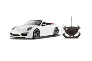 Masina Cu Telecomanda Porsche Carrera S Alb Cu Scara 1 La 12 - Img 2