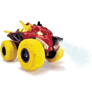 Masina Dickie Toys Flaming Fire Monster 25 cm rosu cu lumini si sunete - Img 2